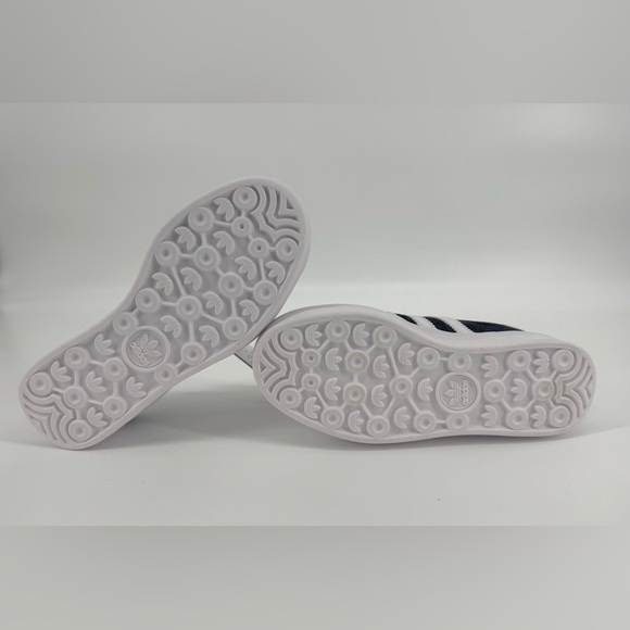 Adidas Gazelle Dark Blue and White Shoes - Picture 5 of 10